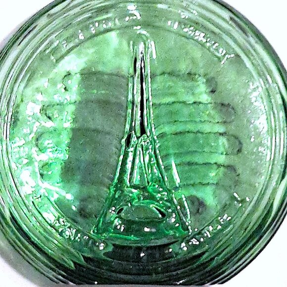 Vintage Green Glass Eiffel Tower Decanter – Made in Italy - Picture 9 of 10